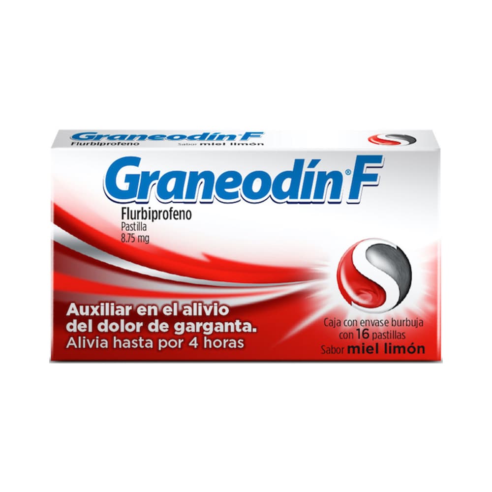 Reckitt Benckiser Graneodín F Sabor Miel Limón 16 Pastillas