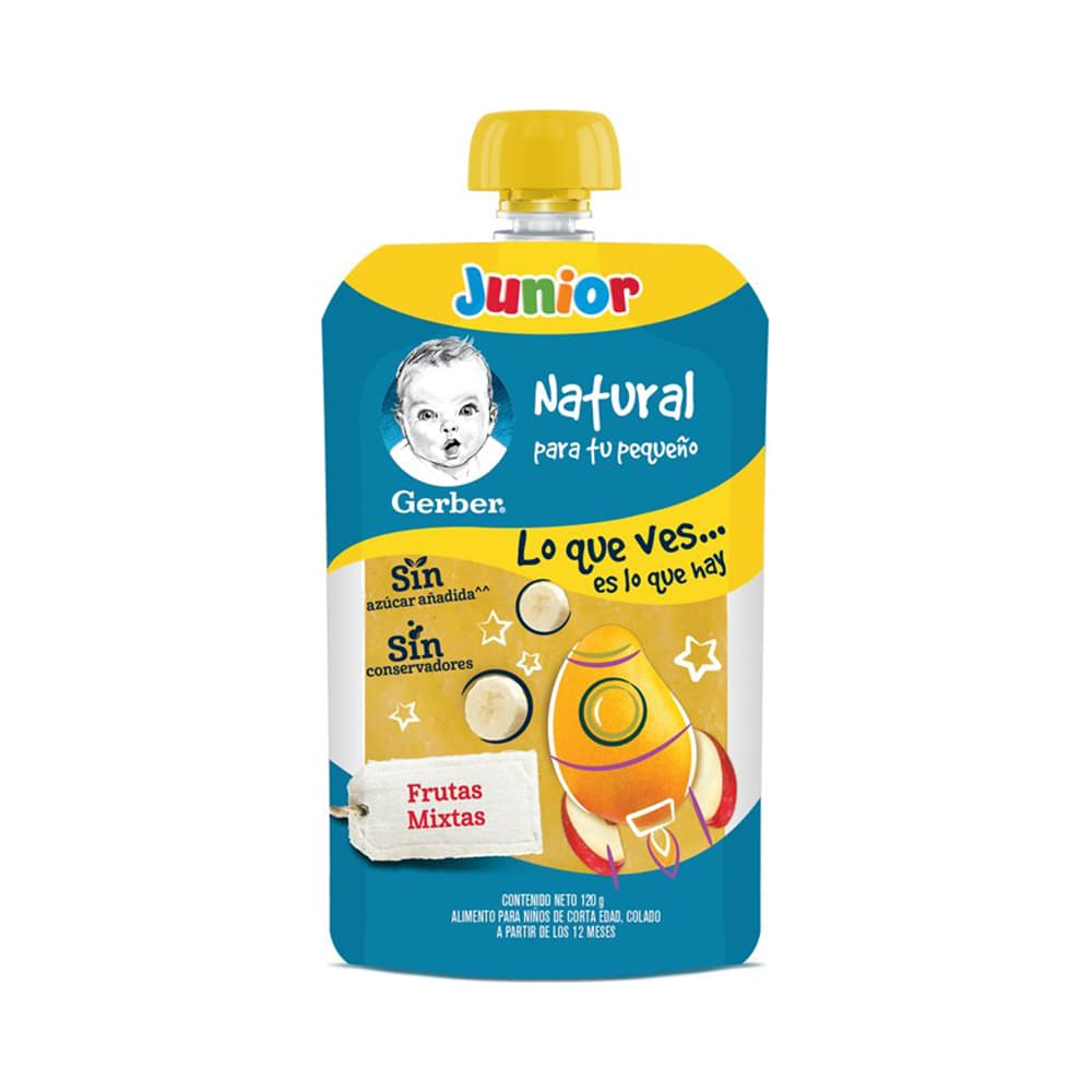 Gerber Papilla Etapa Junior Frut Mix 120 grs