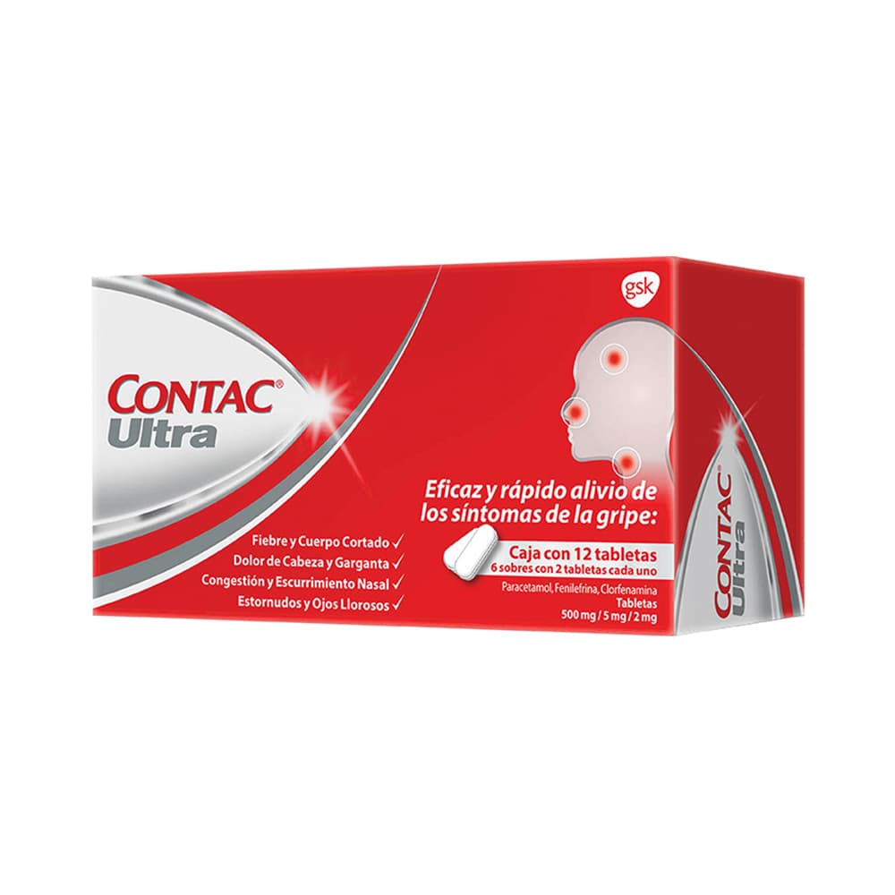 CONTAC ULTRA 500 MG 12 TAB