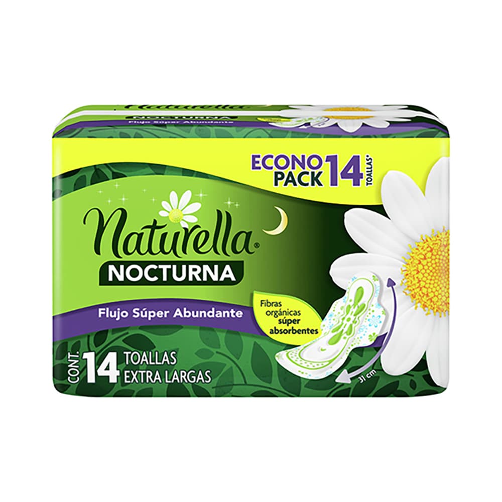 NATURELLA NOCT CON ALAS EXT LARGA 14 UN