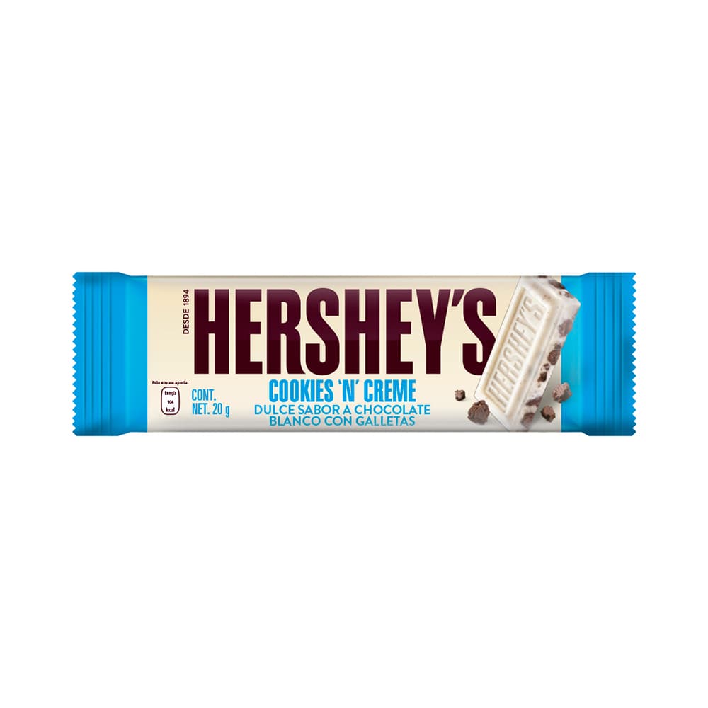 Hersheys Cookies y Cream 20 grs