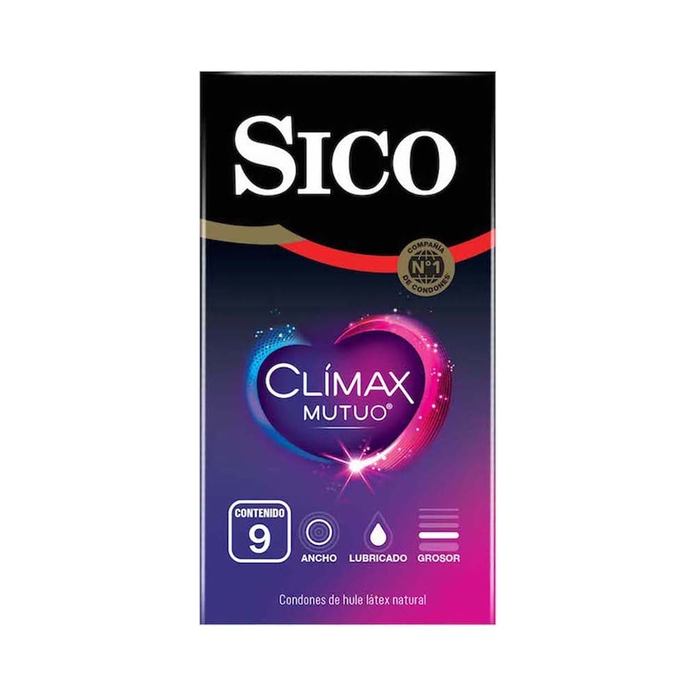 Sico Clímax Mutual Preservativo 9 Piezas