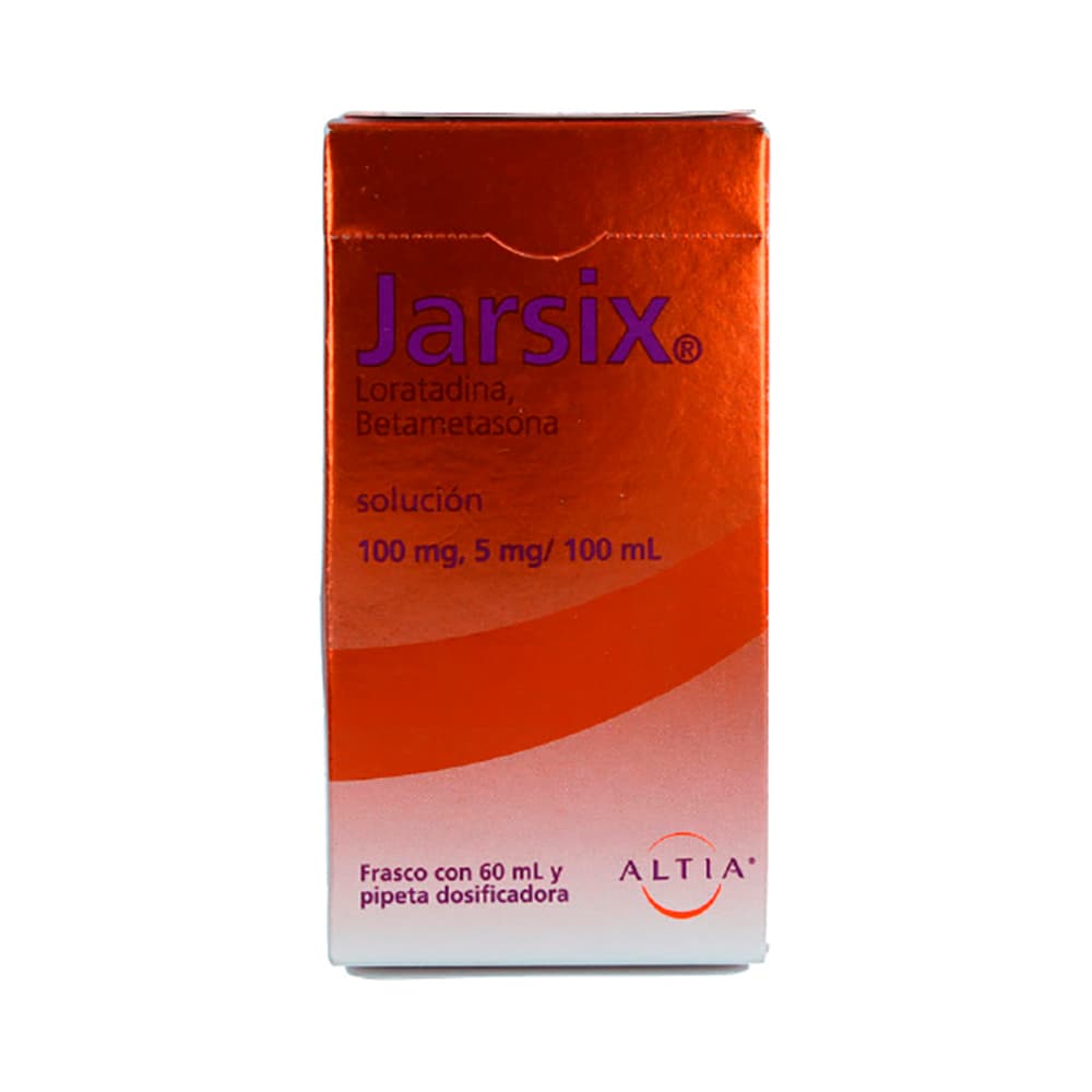 Senosian Jarsix Loratadina Solución 100 mg 5mg 100 ml 60 ml.