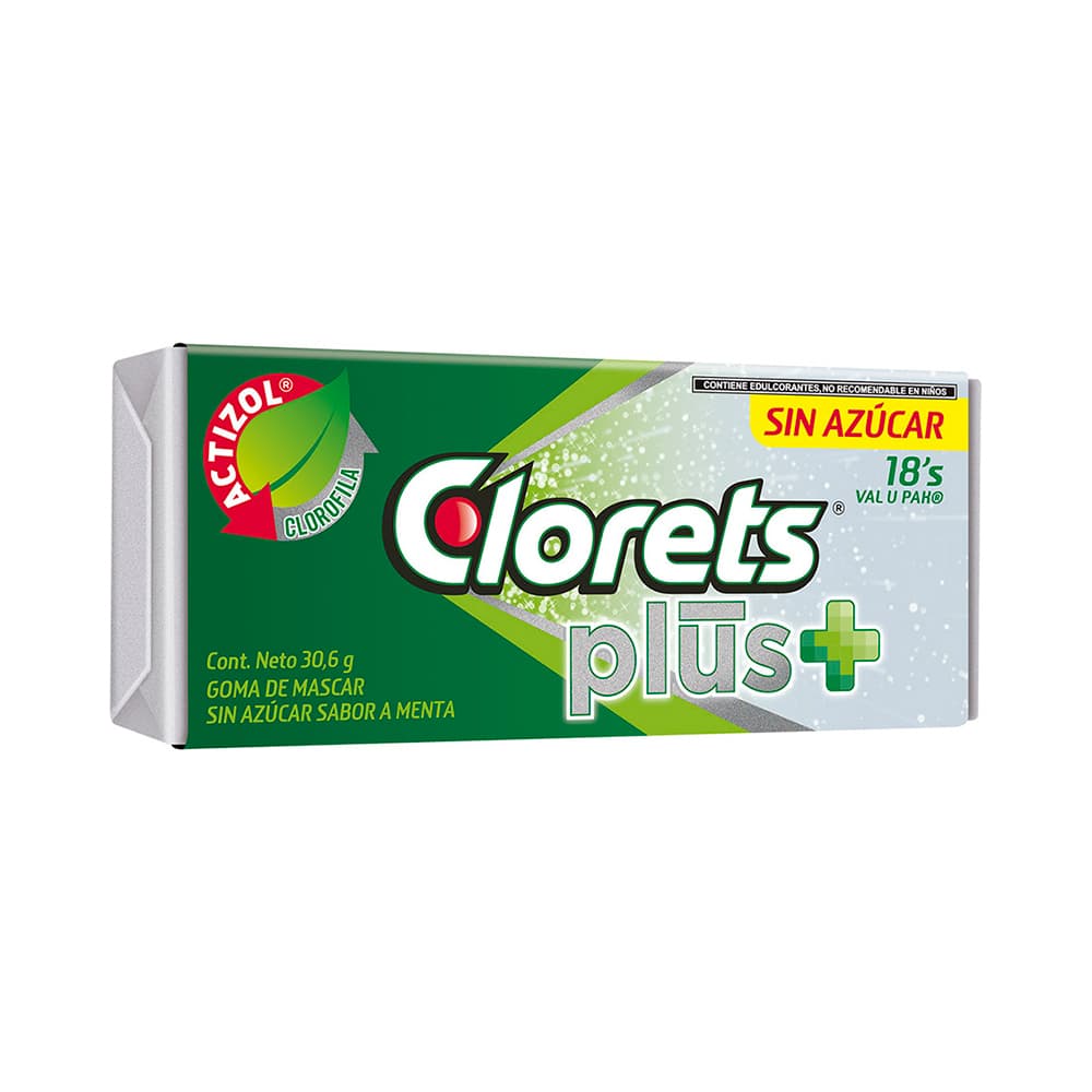 CLORETS PLUS 18S 30.6G