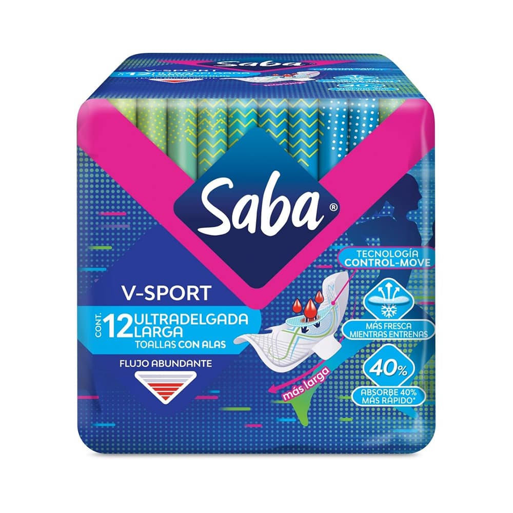 SABA SPORT ULTRADELGADA C/ALAS 12 UN