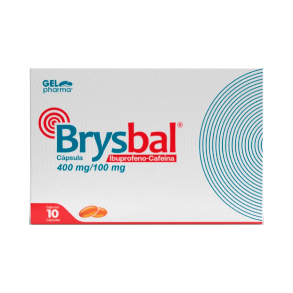 Gm Ibuprofeno/Cafeína 400/100 mg 10 Cápsulas