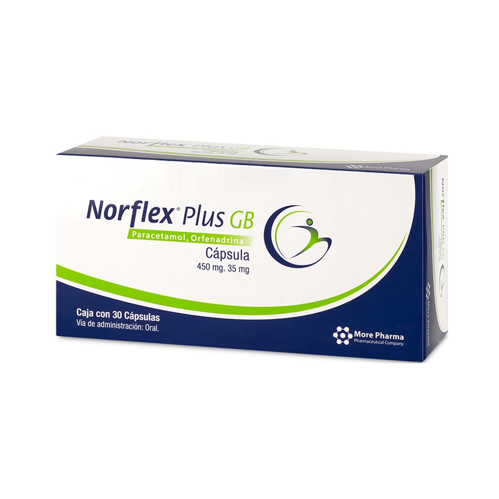 Norflex Plus GB 450 mg/35 mg 30 Cápsulas
