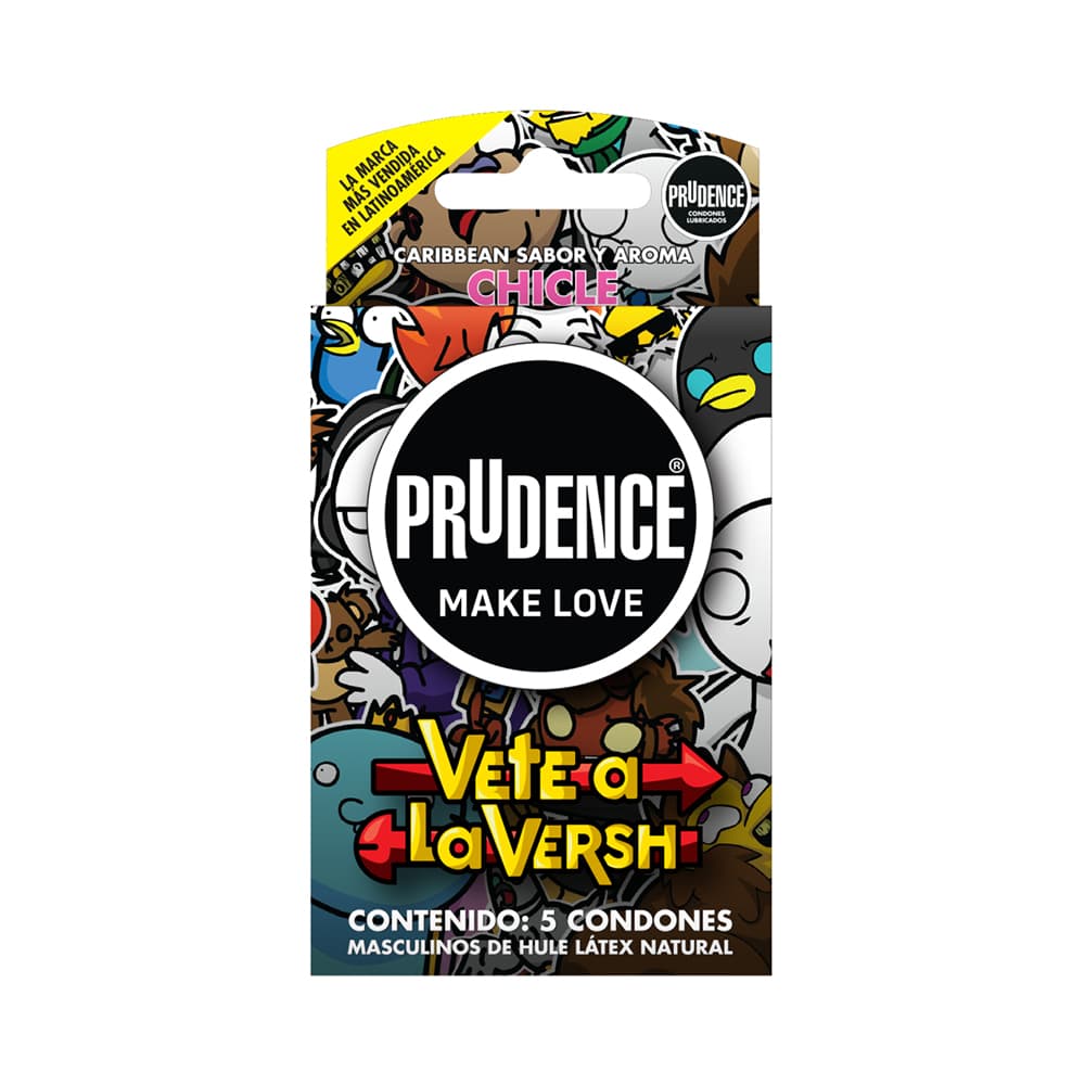 Prudence Condones Sabor Chicle 5 Piezas