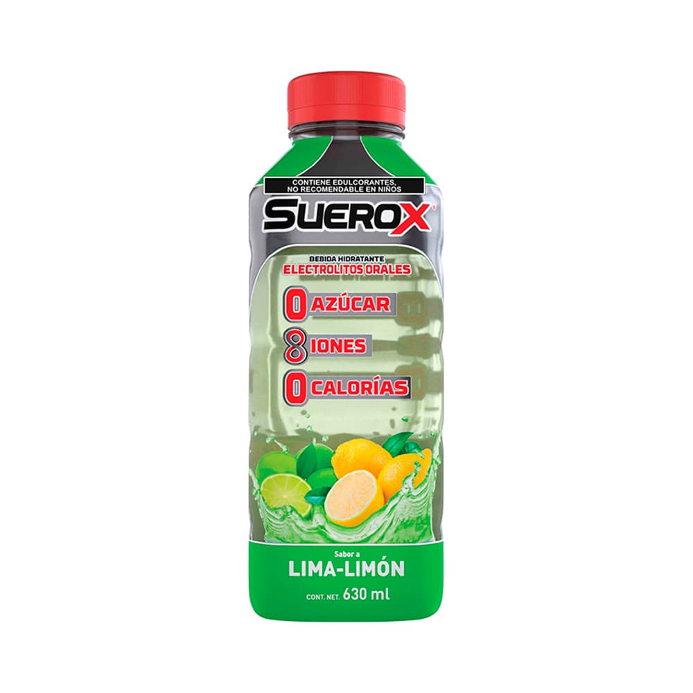 Suerox Adulto 8Iones Lima Limon 630 ml