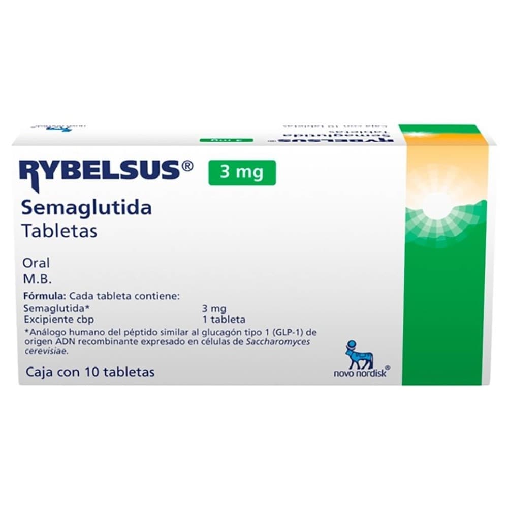 Rybelsus Semaglutida 3 mg 10 Tabletas