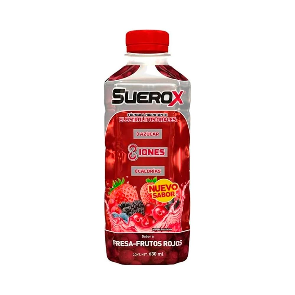 Suerox Bebida con Electrolitos Adulto Frutos Rojos 630 ml