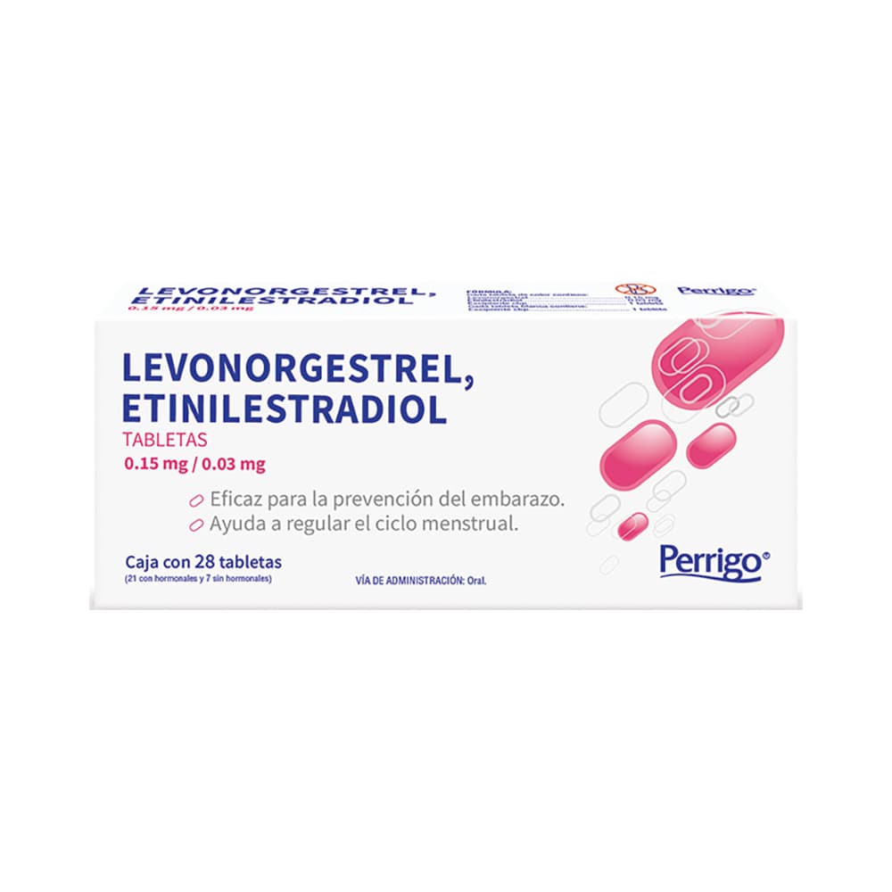 Gm Etinil/Levono 0.03/0.15 mg 21 Tabletas