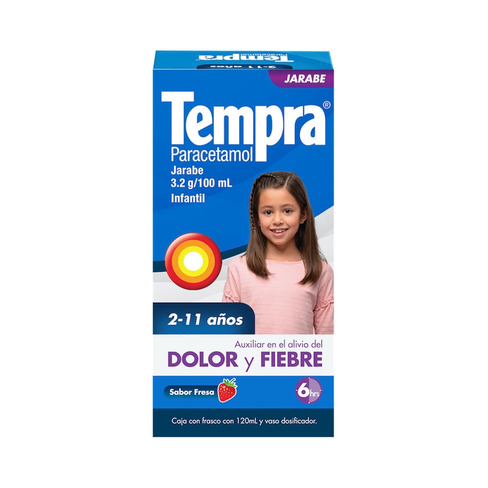 Tempra Jarabe Fresa Paracetamol Reckitt Benckiser 120 ml