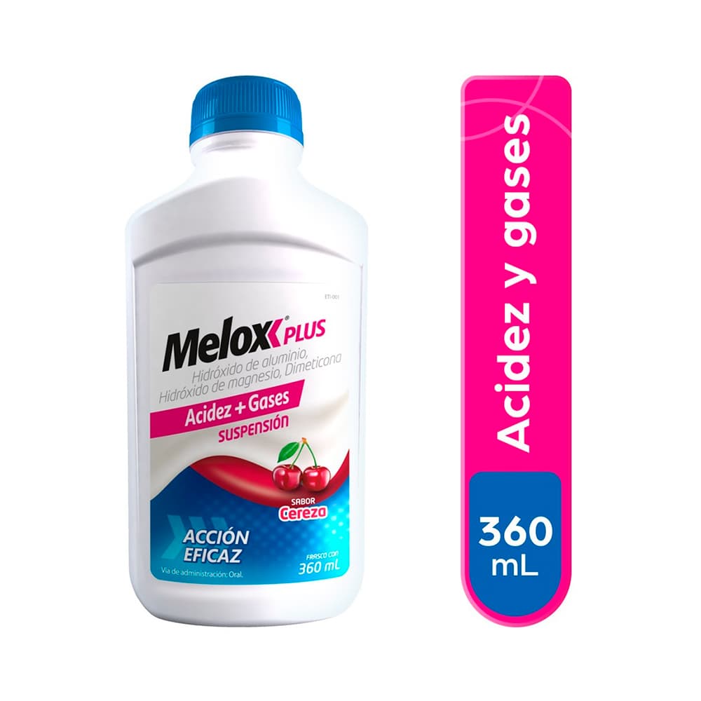 Eurofarma Melox Plus Cereza 360 ml Suspensión