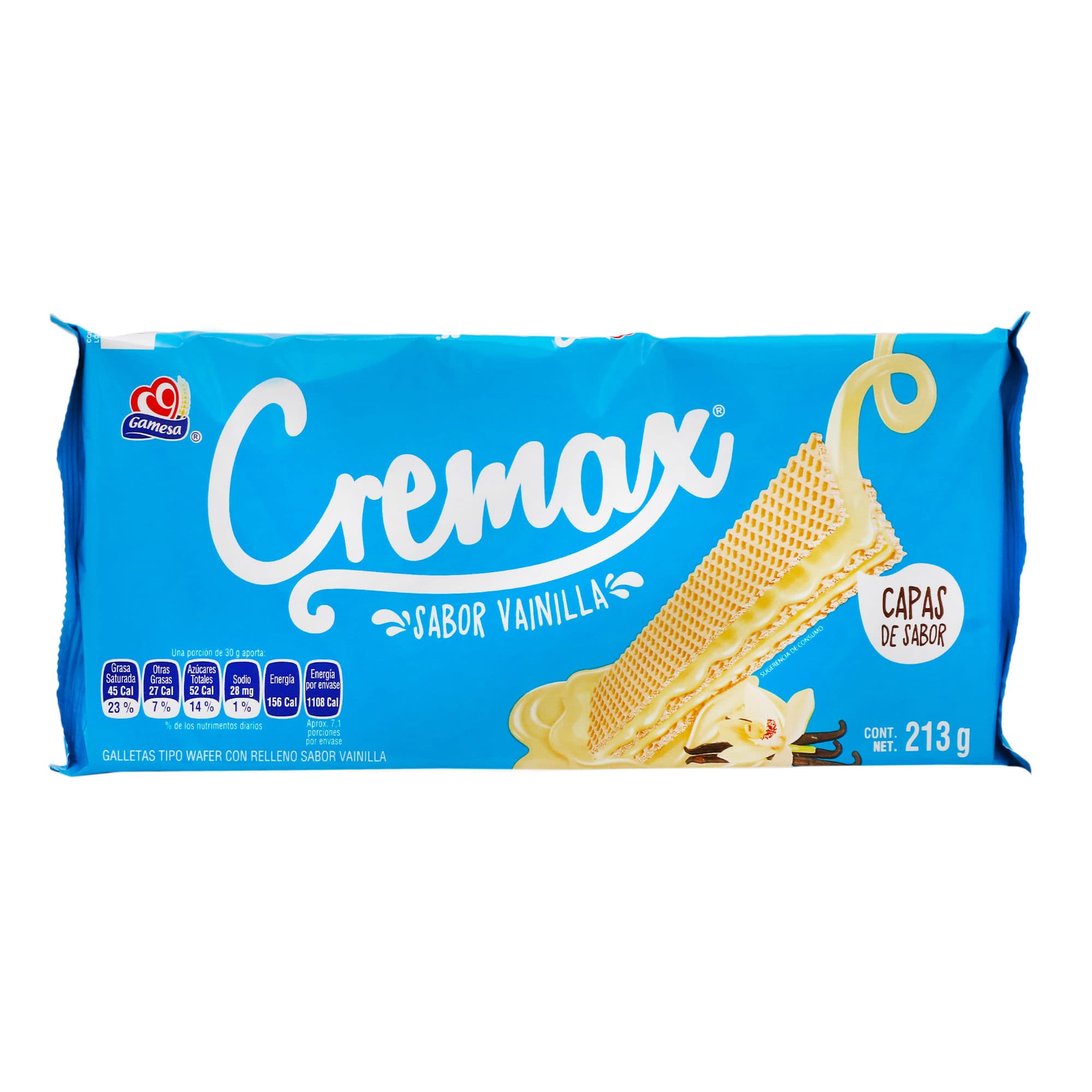 Galletas Gamesa Cremax vainilla paquete de 213 g