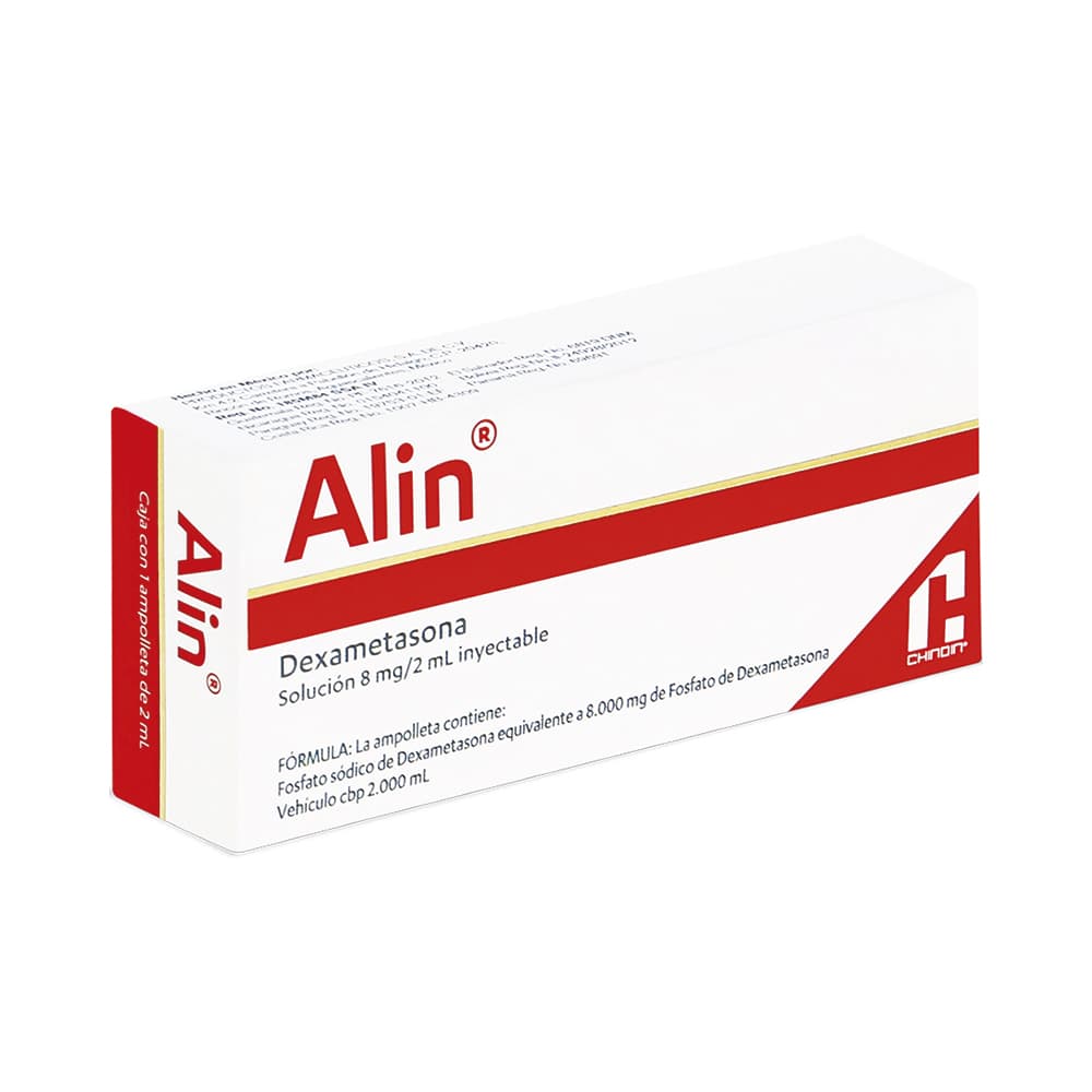 Chinoin Alin Dexametasona 8 mg 2 ml 1 Ampolleta Inyectable