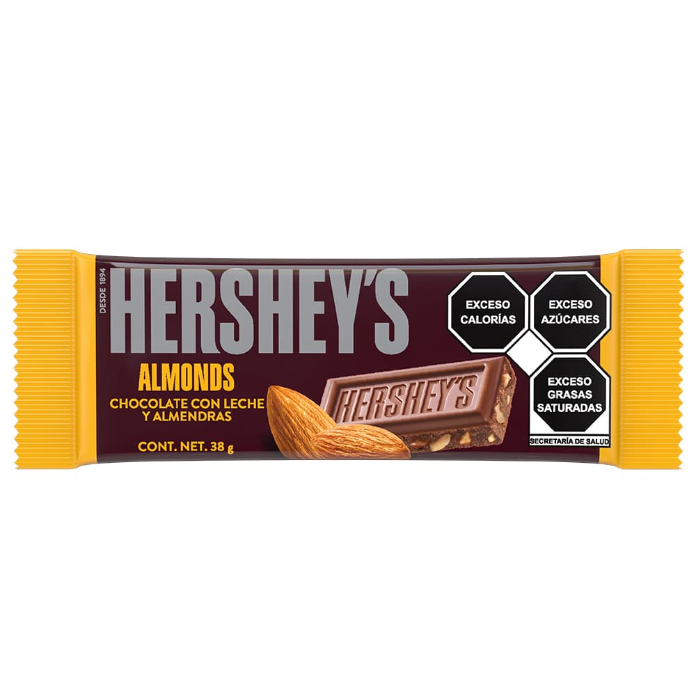 CHOCOLATE HERSHEYS ALMENDRA 38GR