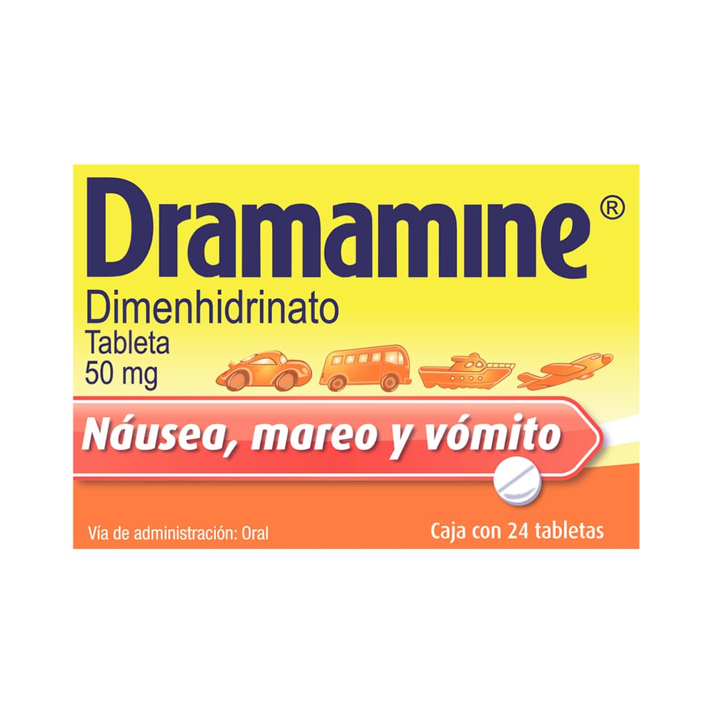 Dramamine 50 mg 24 Tabletas