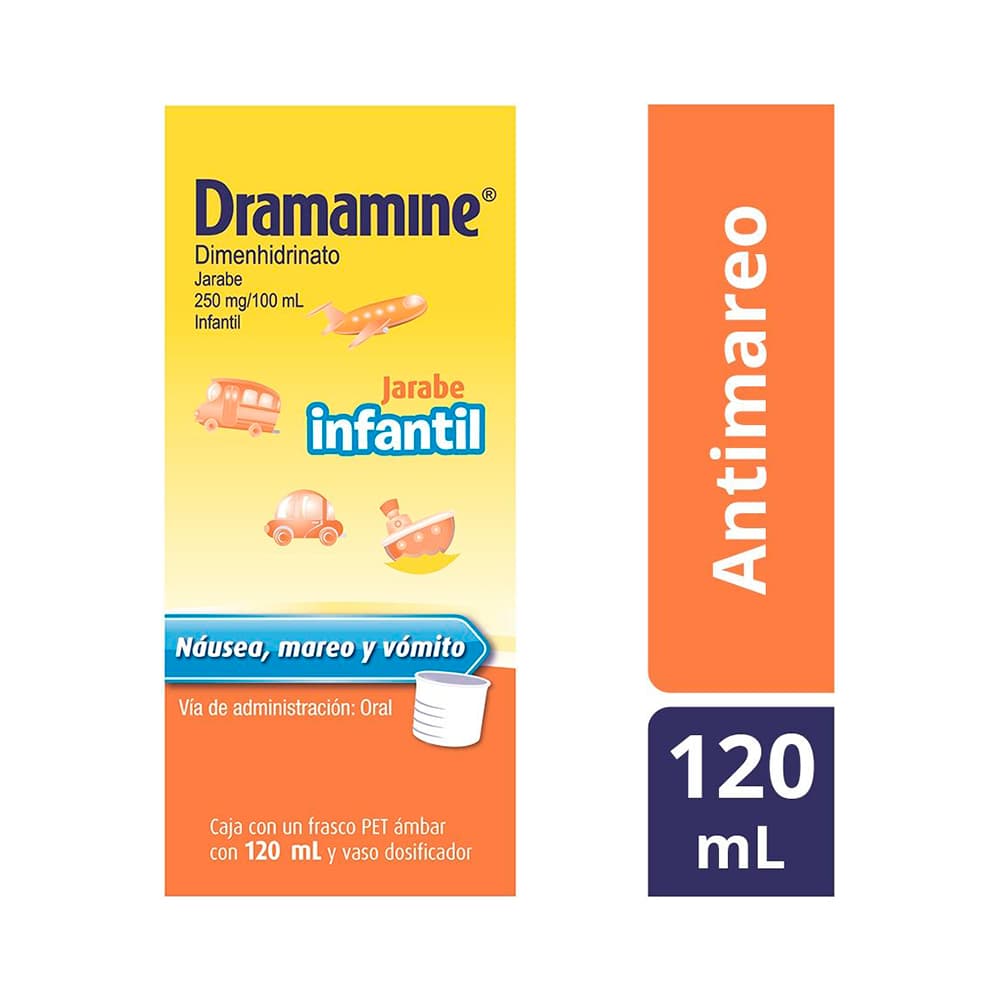 Dramamine Jarabe Infantil Anti Mareo 120 ml
