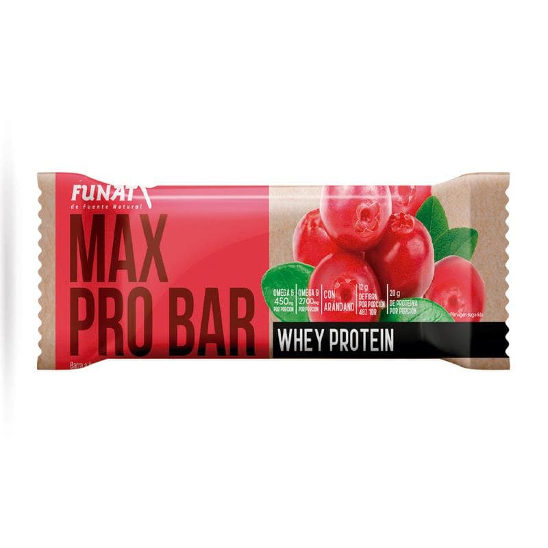 Barra de proteina de arandano con chocolate blanco 95 g