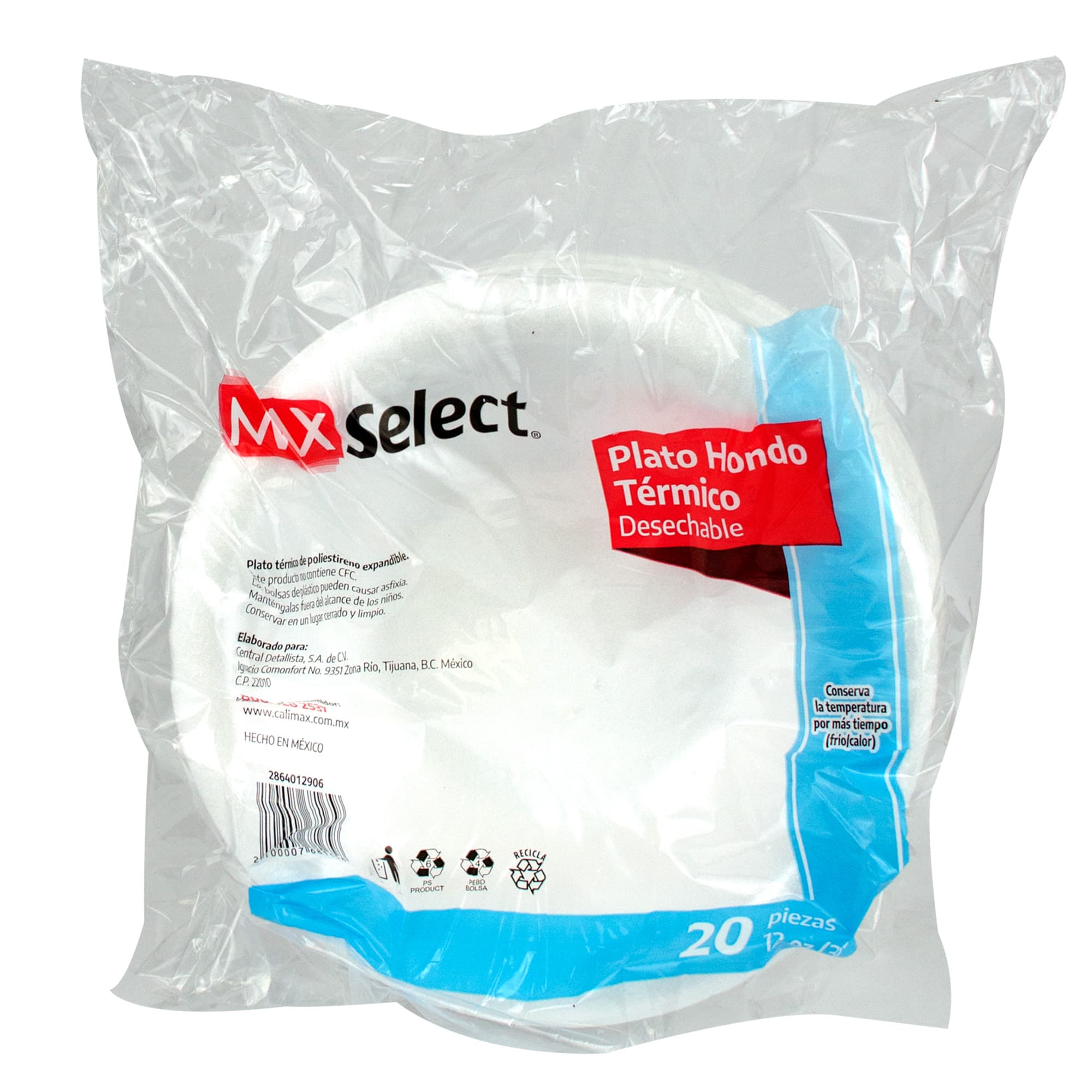 Plato Foam  Hondo Grande 12 Oz  Max Select  20.0 - Pza