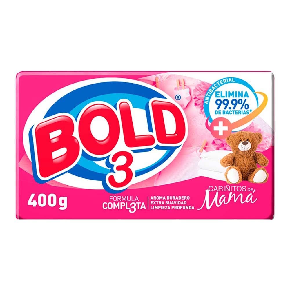 Bold 3 Jabón para Ropa en Barra Cariñitos de Mamá