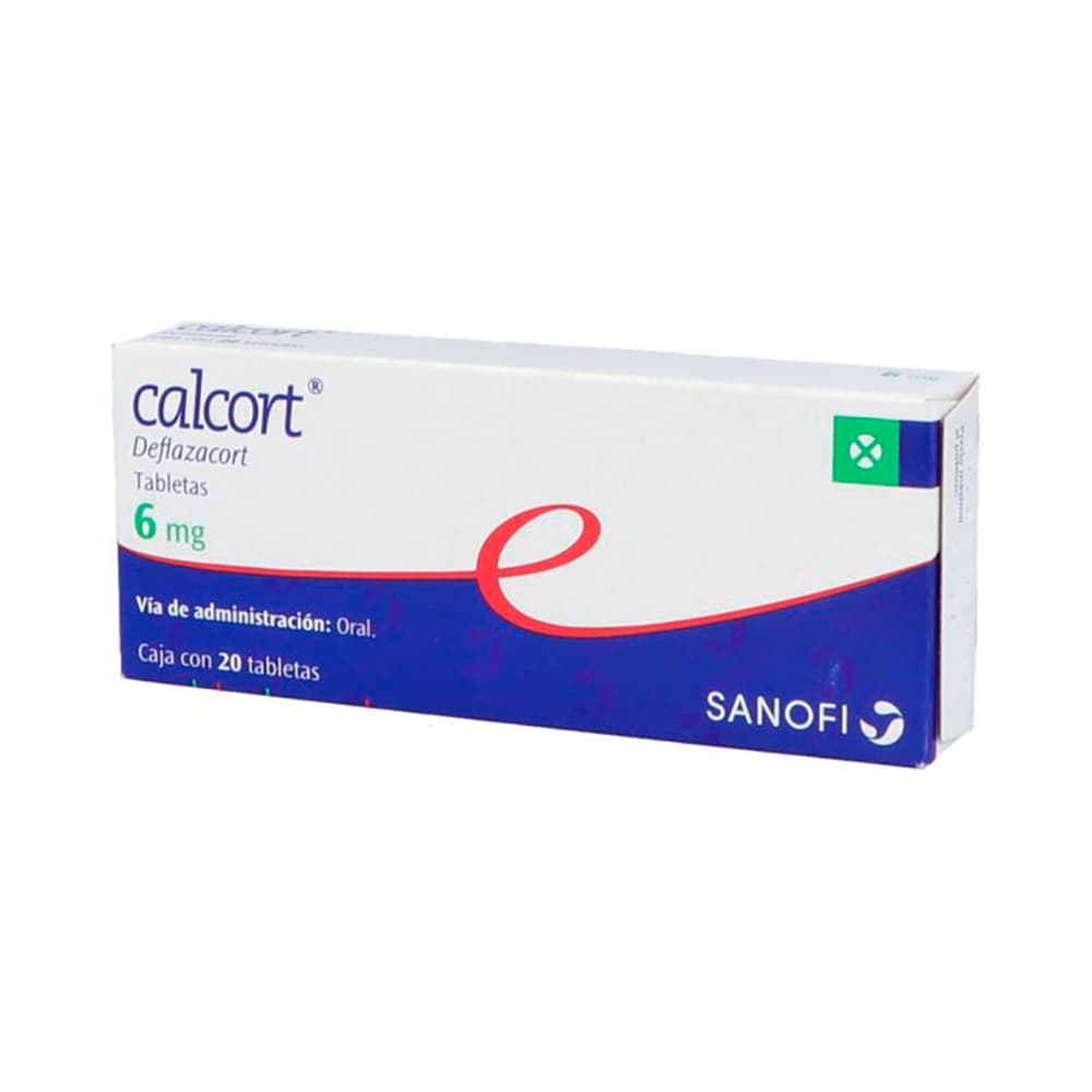 Sanofi Calcort Deflazacort 6 mg 20 Tabletas