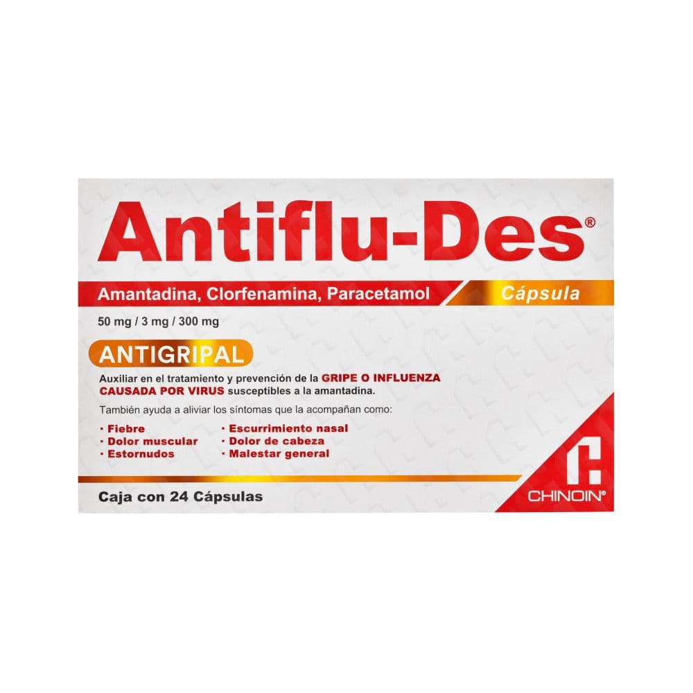 Antiflu-Des Antigripal 24 Cápsulas