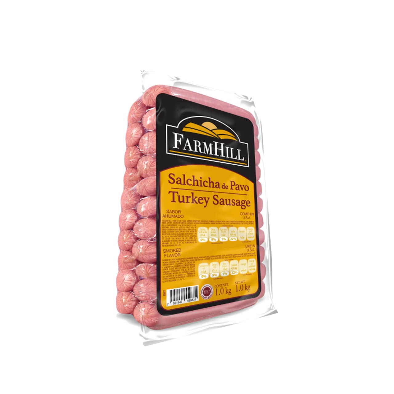 Farm Hill Salchicha De Pavo Ahumada 500 grs