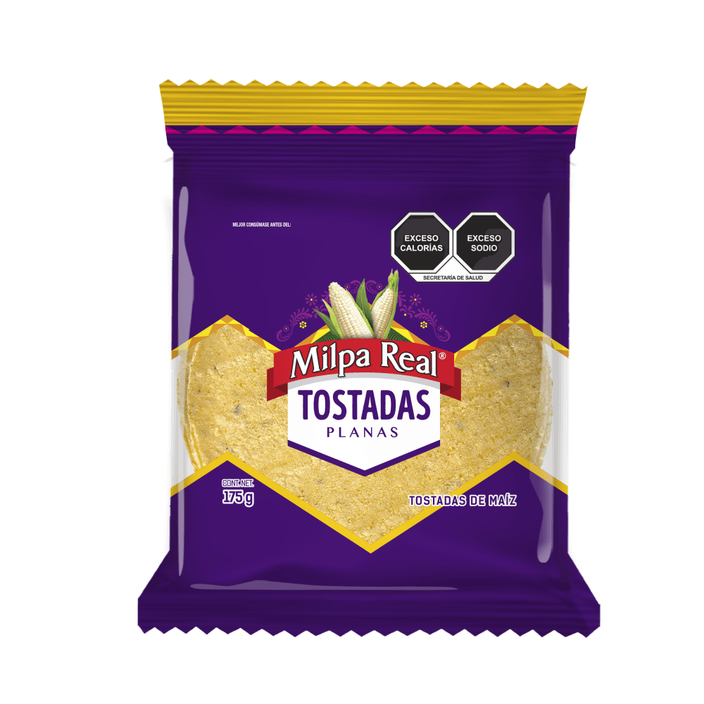 TOSTADA PLANA MILPA REAL 175 GRAMOS