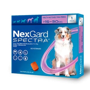 Nexgard Spectra 15.1-30 Kg (Morada) 1 Masticable