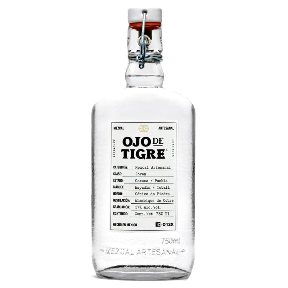 Mezcal Artesanal Ojo De Tigre Joven 100% 750 ml