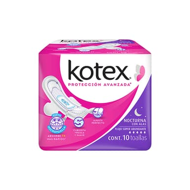 Kotex Nocturna con Alas 10 Un
