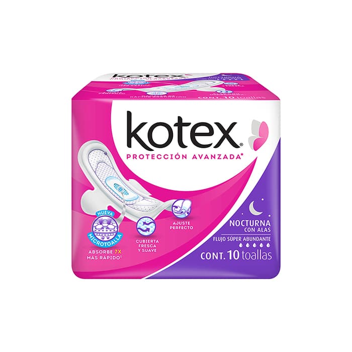 Kotex Nocturna con Alas 10 Un