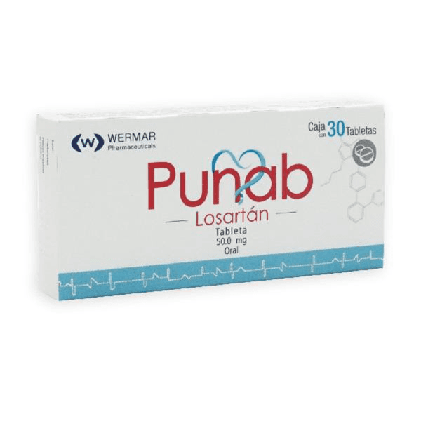 PUNAB  LOSARTAN  TAB 50 MG C/30 WERMAR 1 PZ