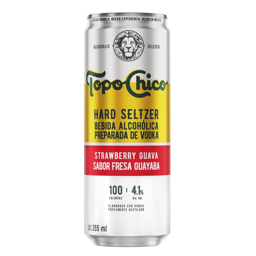 Topo Chico Hard Seltzer Fresa Guayaba Lata Nueva Pres. 355 ml