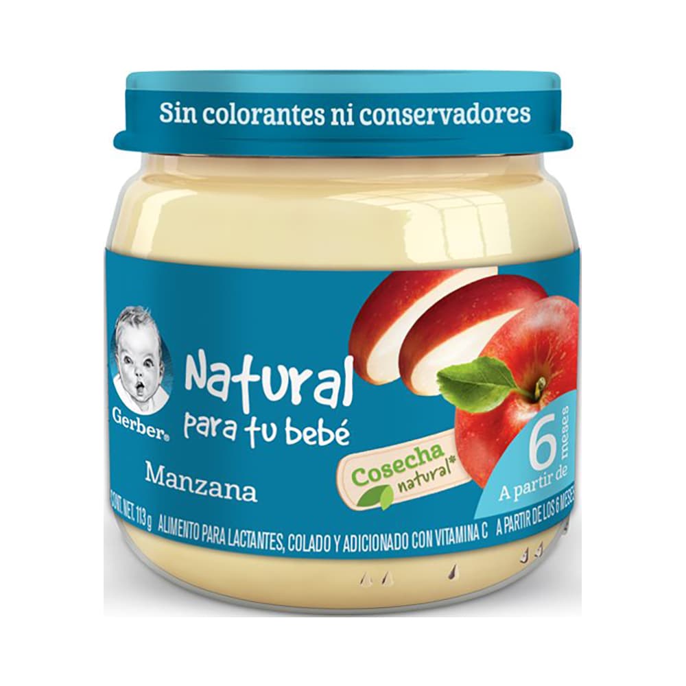 Gerber Papilla Manzana Etapa 2 Cosecha Natural 113 grs