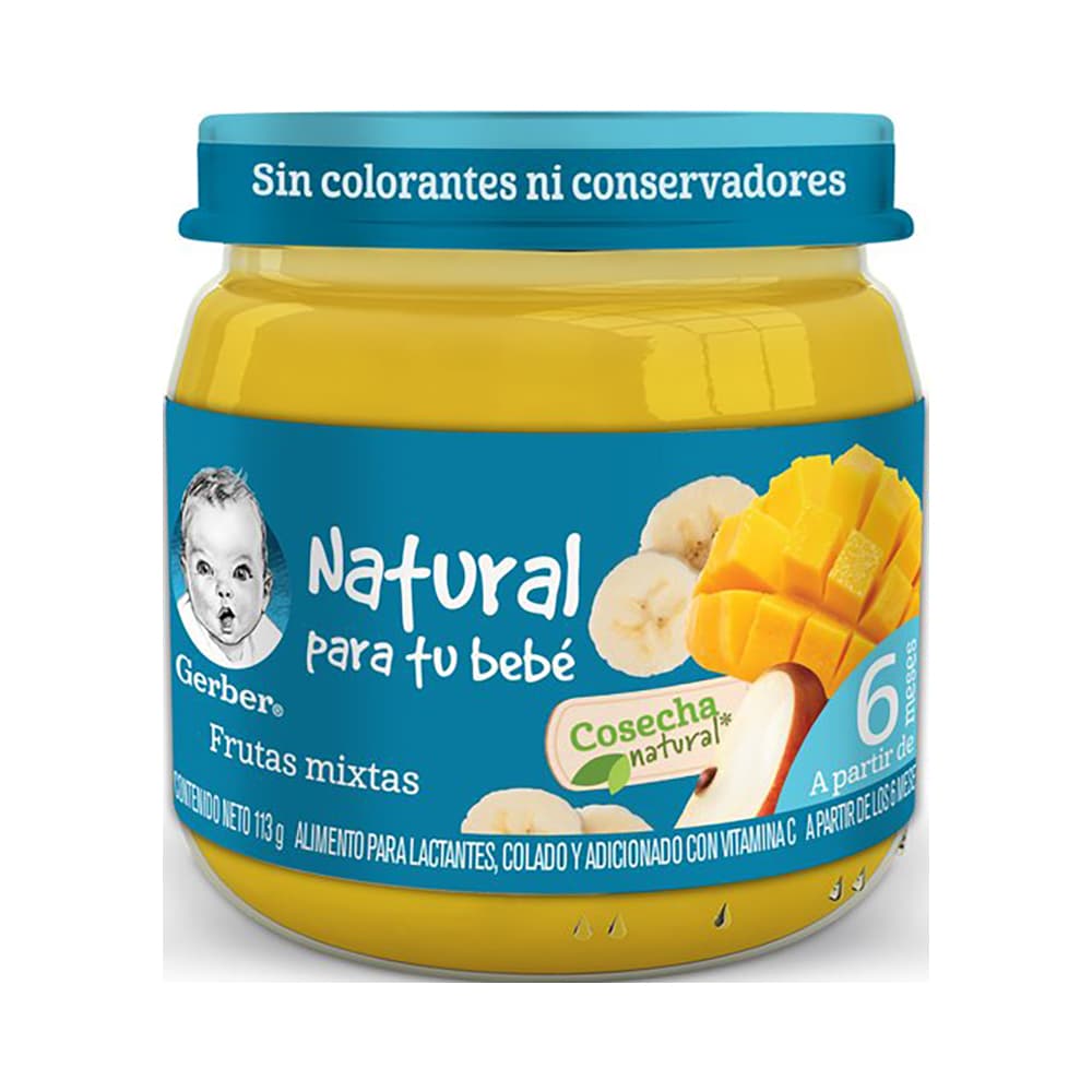 Gerber Papilla Frutas Mix Etapa 2 Cosecha Natural 113 grs