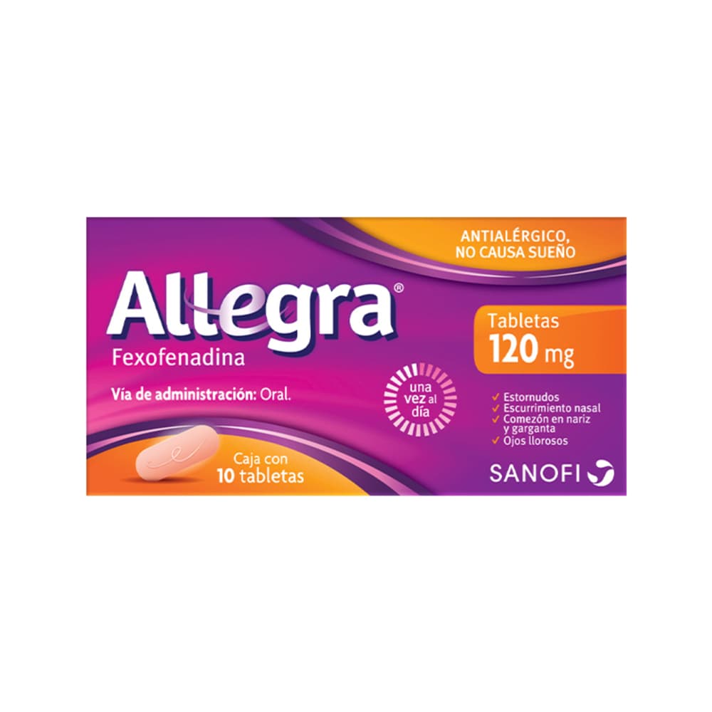 ALLEGRA 120 MG 10 CMP