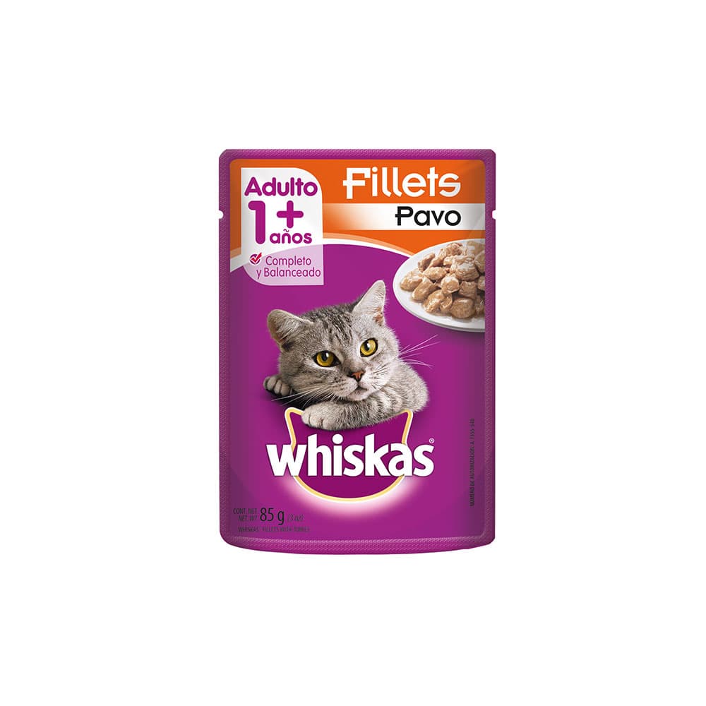 POUCH PAVO WHISKAS 85 GR               .