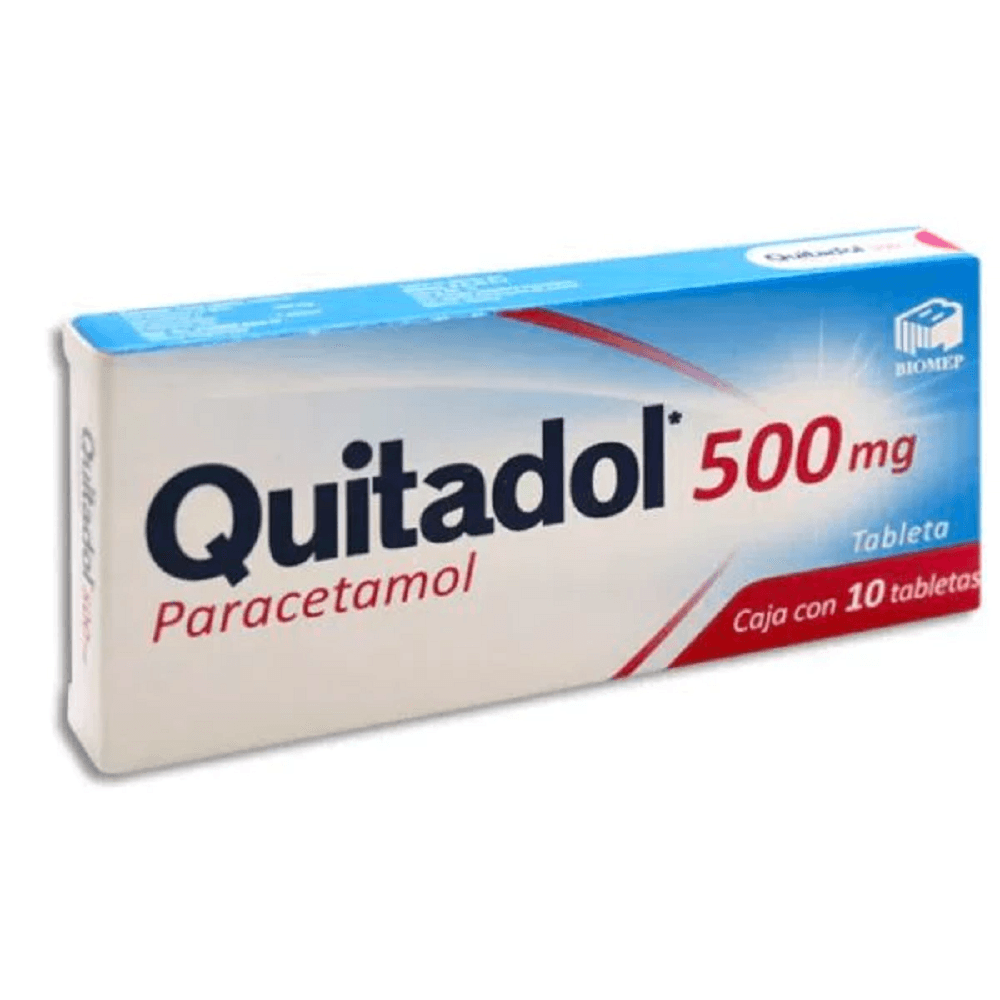 Quitadol 10 Tabletas Biomep 500 mg