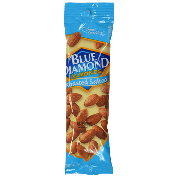 Almendras  Salted  Blue Diamond  1.5 - Oz