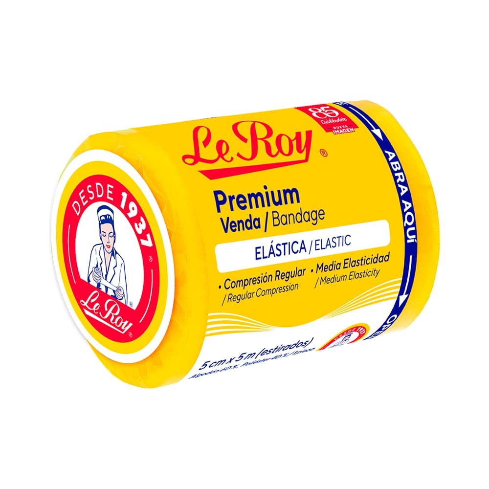 Le Roy Premium Venda Elástica 5 cm x 5 m 1 Pieza