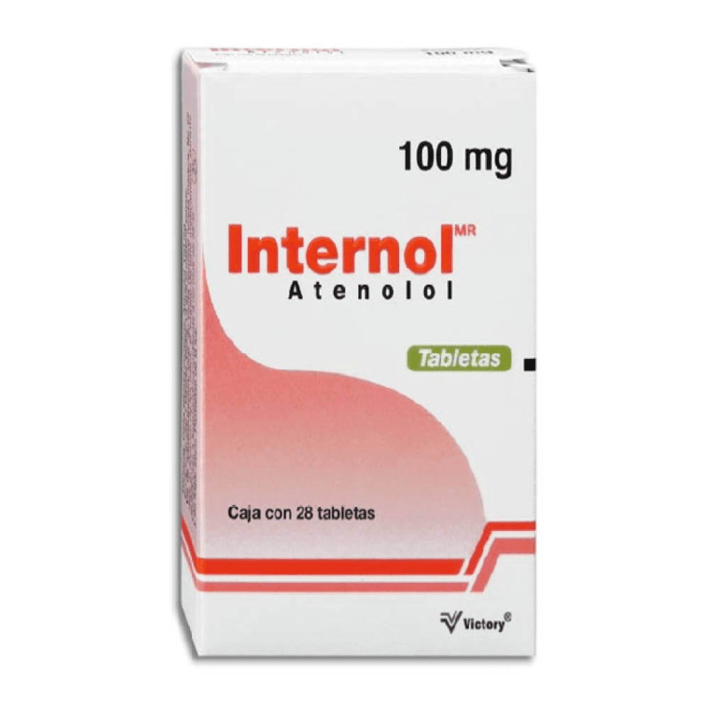 INTERNOL 28 GRAGEAS ATENOLOL VICTORY 100 MILIGR