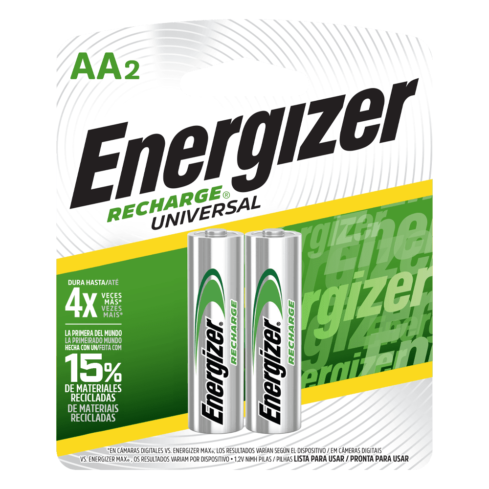 PILA RECARGABLE ENERGIZER AA C/2 1PZA