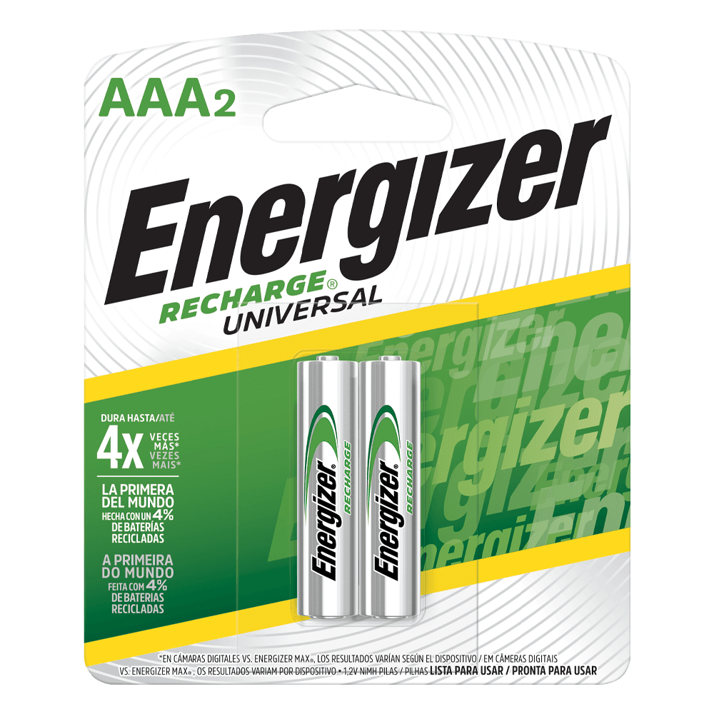 PILA RECARGABLE ENERGIZER AAA C/2 1PZA