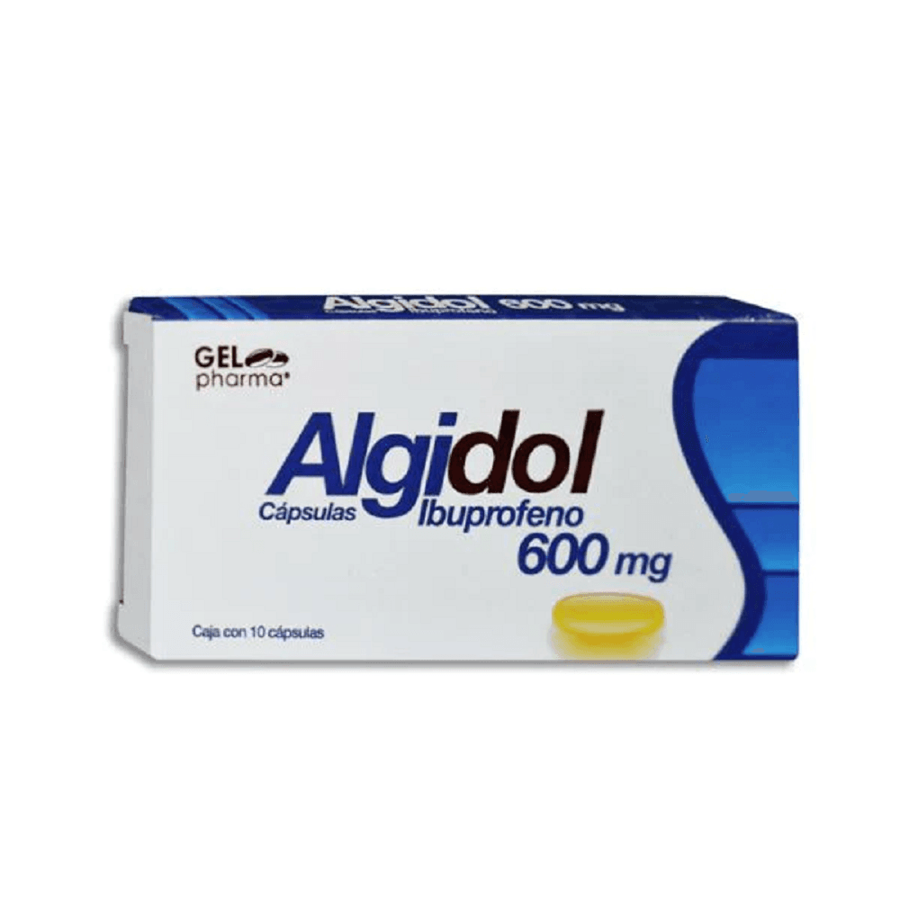 ALGIDOL 10 CAPSULAS GELPHARMA 600 MILIGR