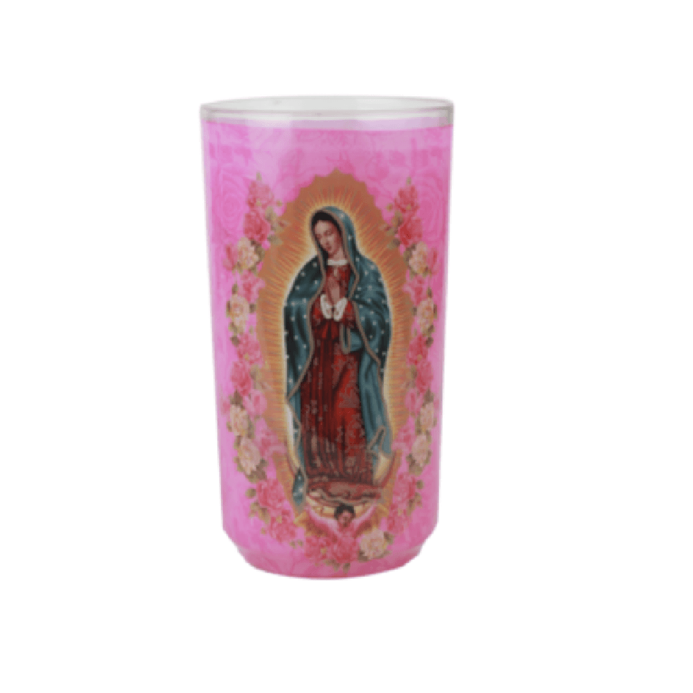 VELADORA CHELERO VIRGEN DE GUADALUPE LUZ ETERNA 1 PIEZA