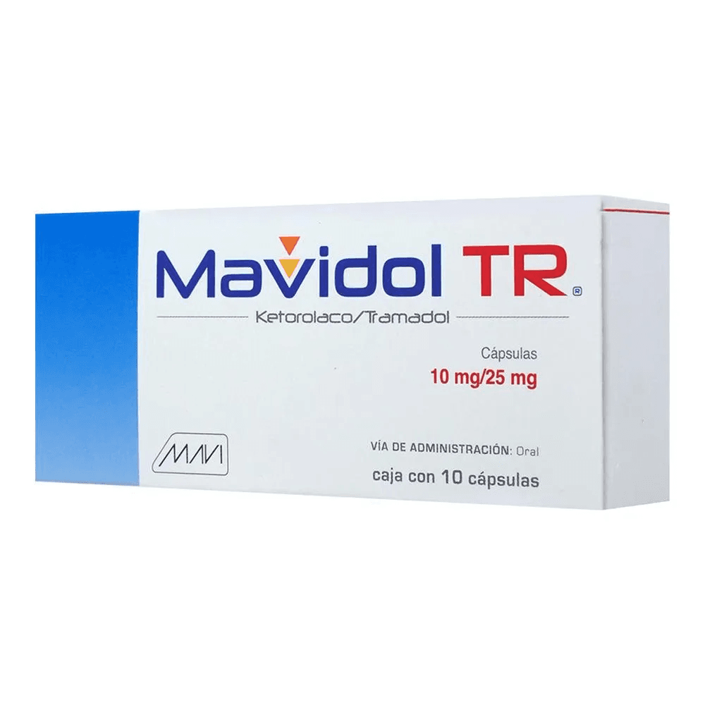 MAVIDOL TR 25/10MG MAVI 10 CAPSULA