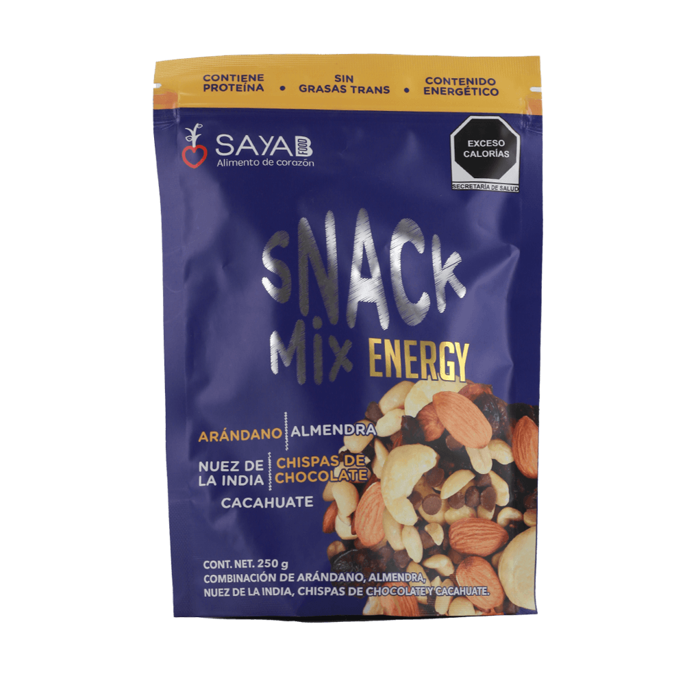MEZCLA NUECES SEMILLAS Y ARANDANO SAYAB 250 GRAMOS
